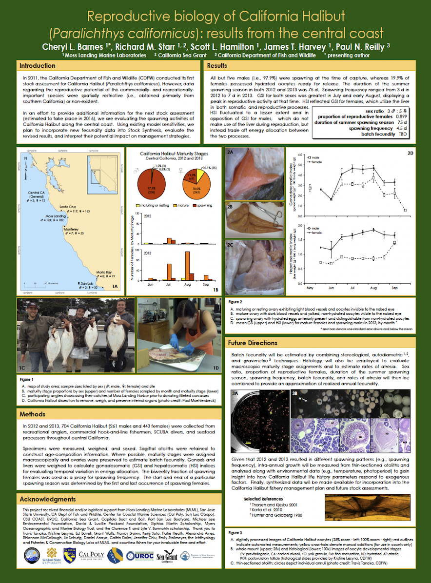 Poster: California Halibut Life History Traits